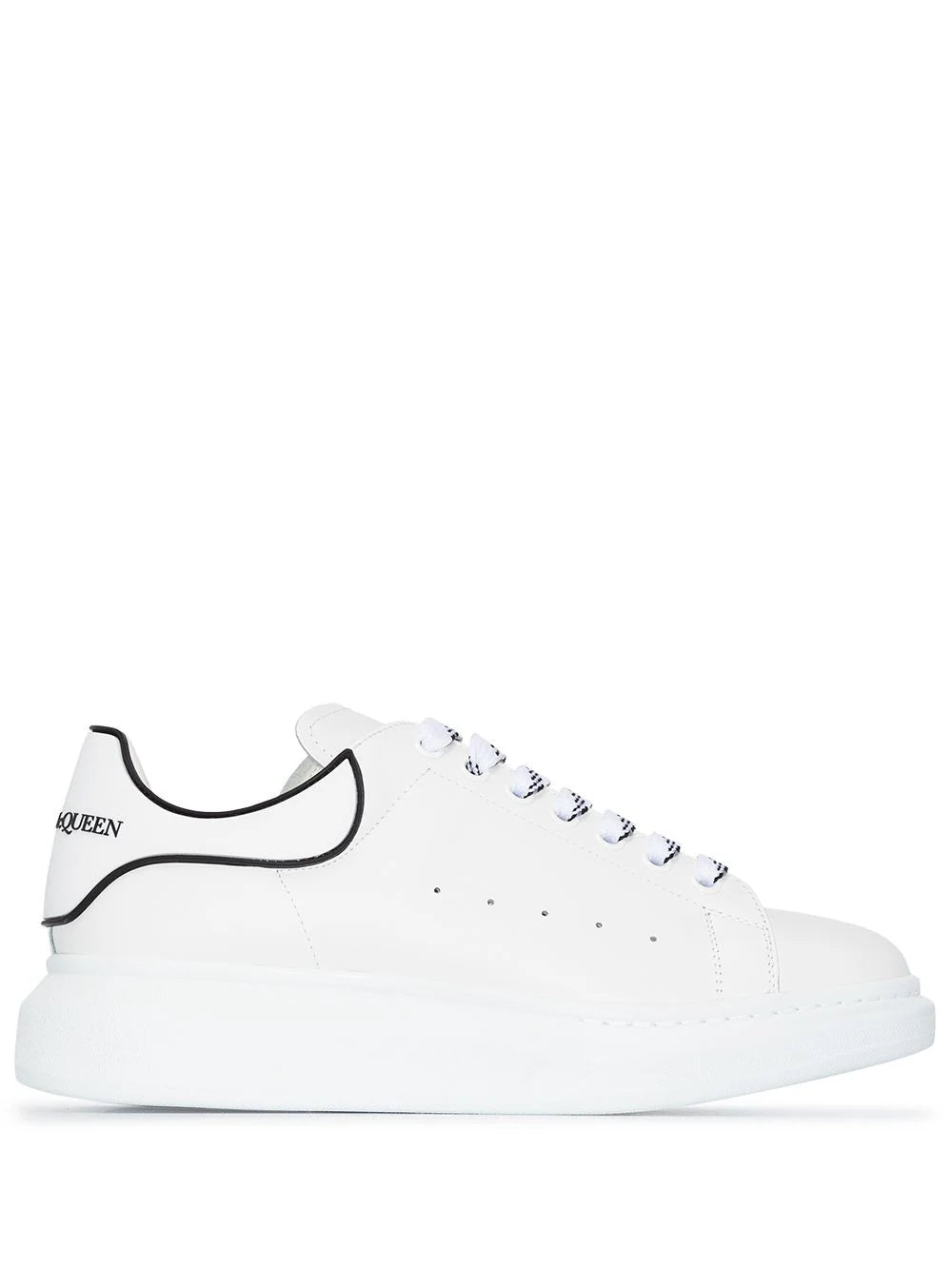 Alexander McQueen Oversized low-top white/black sneakers