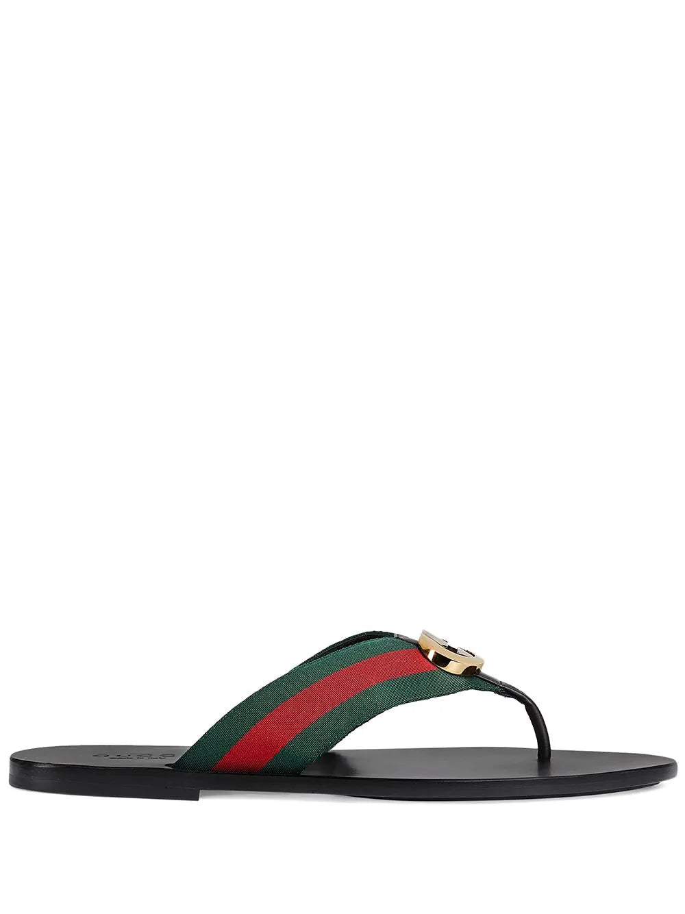 Gucci striped logo-embellished sandals