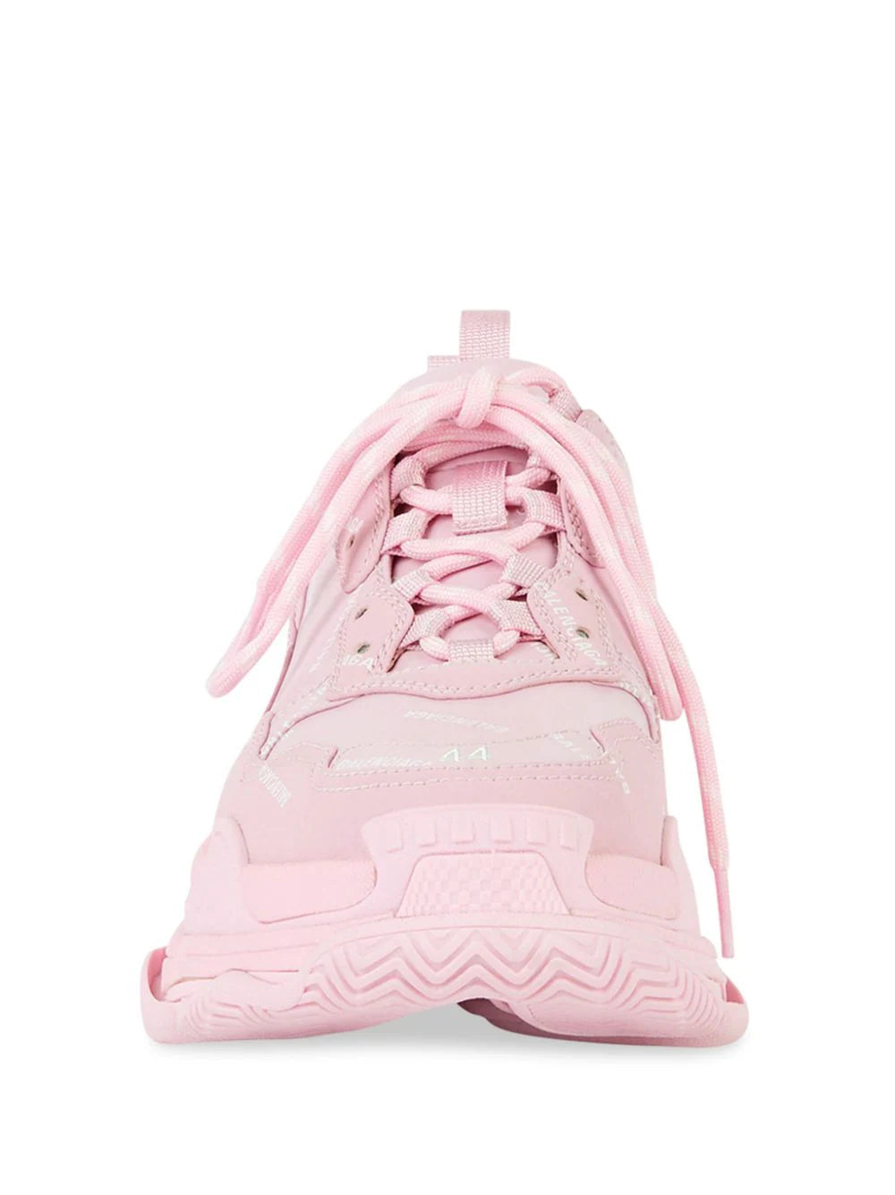 Balenciaga Triple S logo-print white /light  pink sneakers