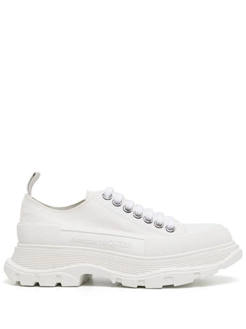 Alexander McQueen Tread Slick Low Lace Up White White (Women's)