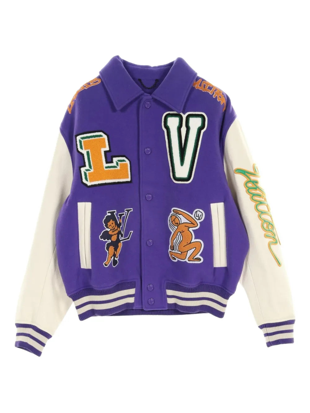 Louis Vuitton Pre-Owned 2010s multi-patches varsity jacket