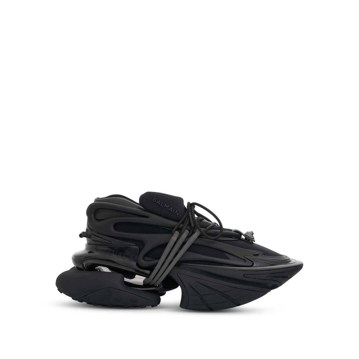 Balmain Wolves BALMAIN Neoprene & Calfskin Unicorn Sneaker Black – wolf w store